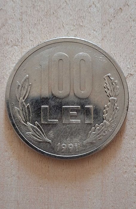 Moneda proba 100 lei 1991 Nickel