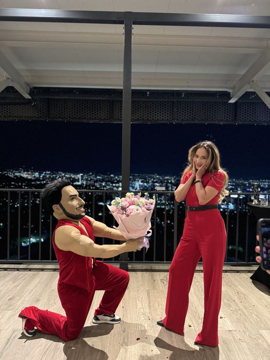 Роствые куклы аниматоры Шуточный стрип*