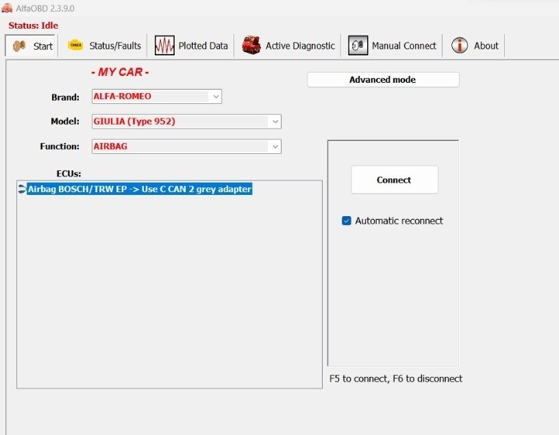 Program windows si android diagnoza auto Alfa OBD si Multi Ecu Scan
