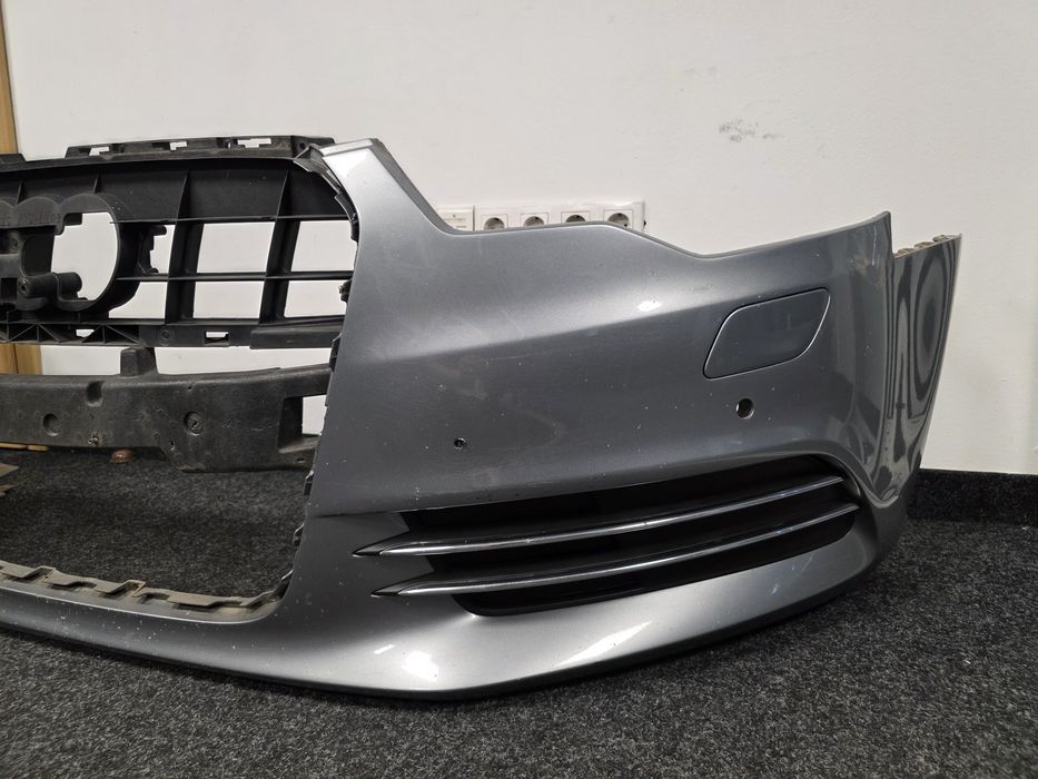 Bara fata Audi A6 C7 4G, bara spate, scut sub bara, grile cromate