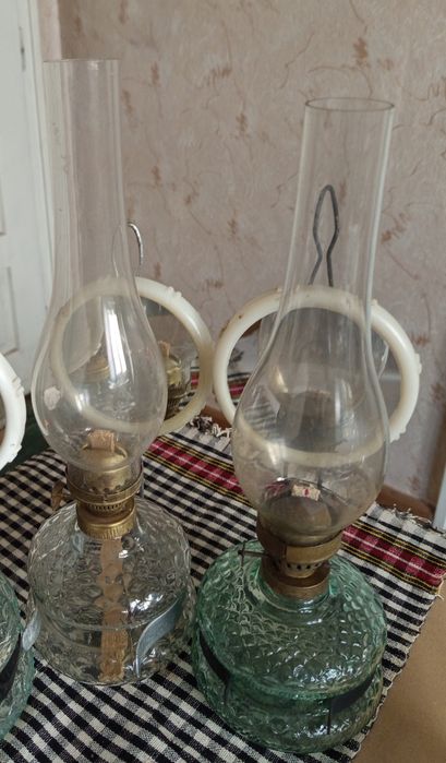 Стари газени лампи - 4 броя