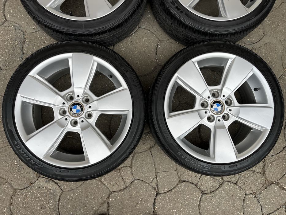 Jante aliaj 5x120mm, anvelope vara 225/40 R18, BMW E46 E90 E91 E81 E87