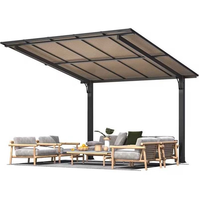 Навес за кола или вътрешен двор и тераса 3x3m