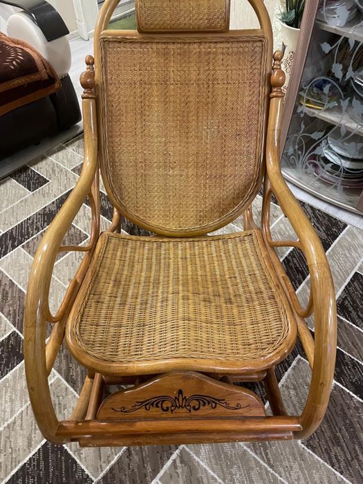 Бамбуковое кресло-качалка
