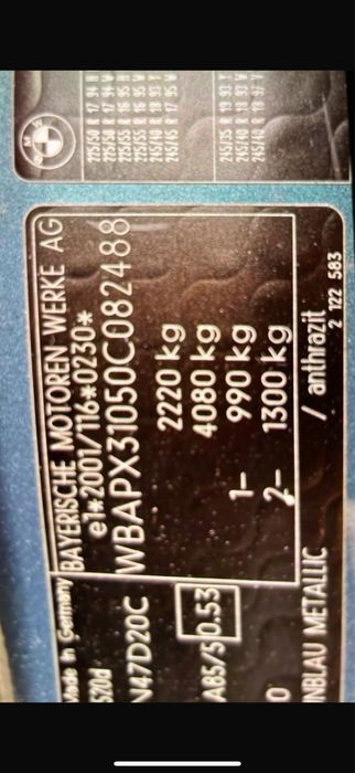 Bmw 520D 177cp euro 5