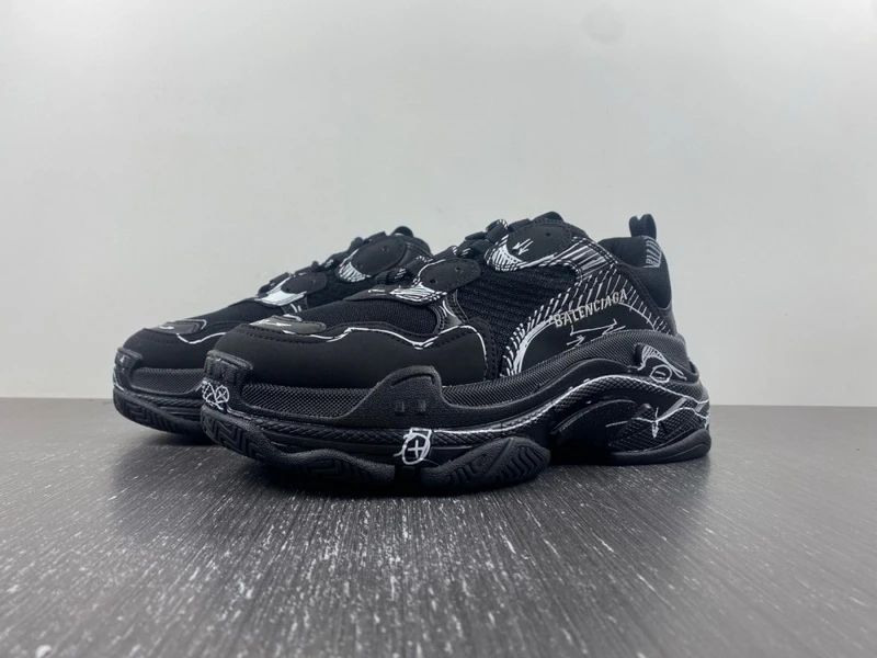 Balenciaga Triple S - Black/Dark Green/Dark Grey | РАЗМЕРИ: 35 до 46