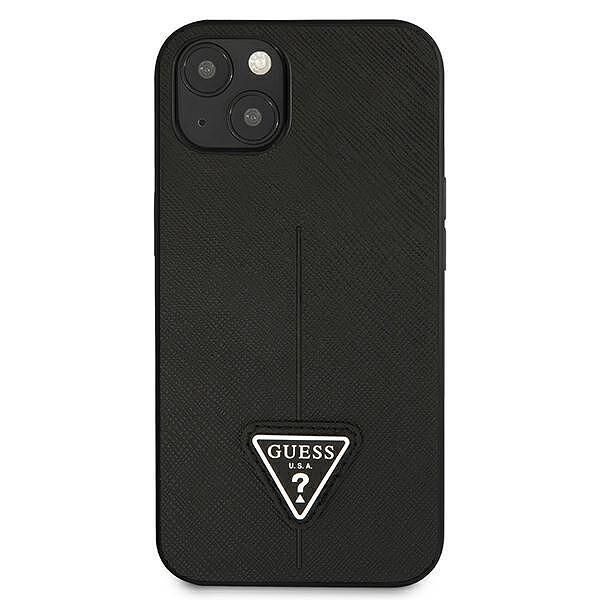 Guess hardcase saffianotriangle logo - дизайнерски кожен кейс за iphon