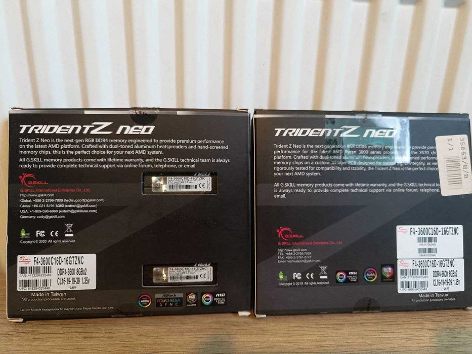 Kit RAM G.SKILL Trident NEO 32gb 4x8gb ddr4