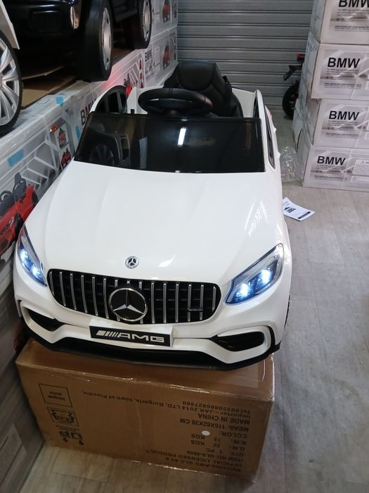 Промо цена!!Акумулаторен джип Mercedes AMG GLC63S с меки гуми 12волта