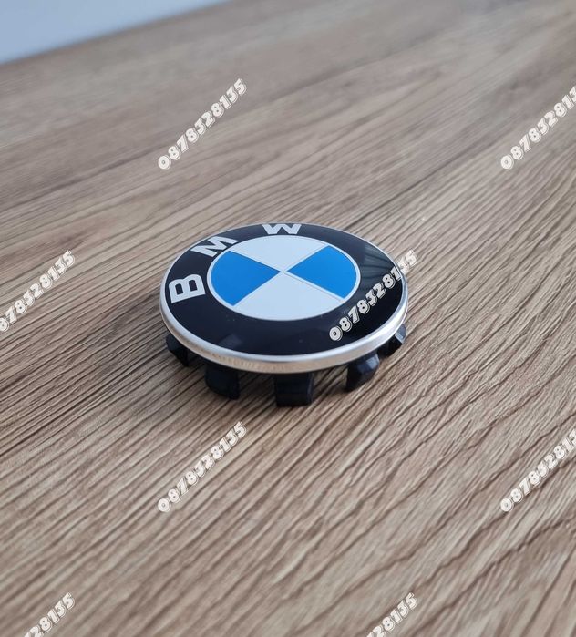 BMW капачки за джанти 56мм бяло-сини класически – комплект 4 бр