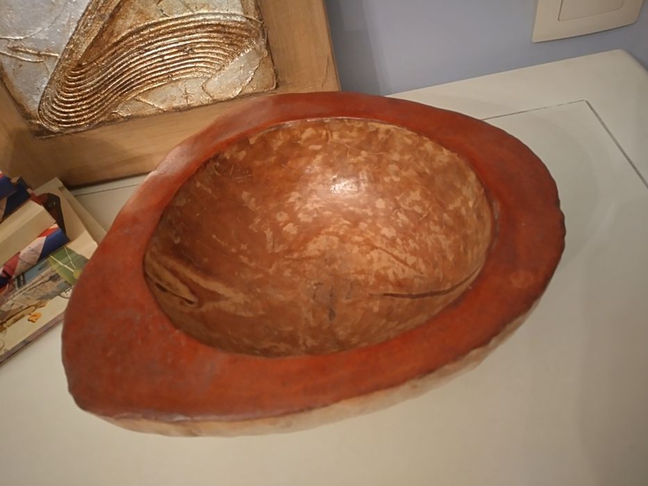 Дървена купа за плодове от Индонезия