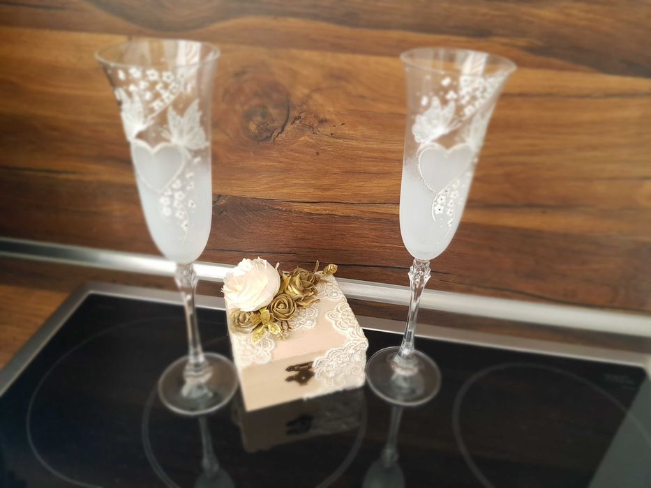 Кристални чаши за шампанско