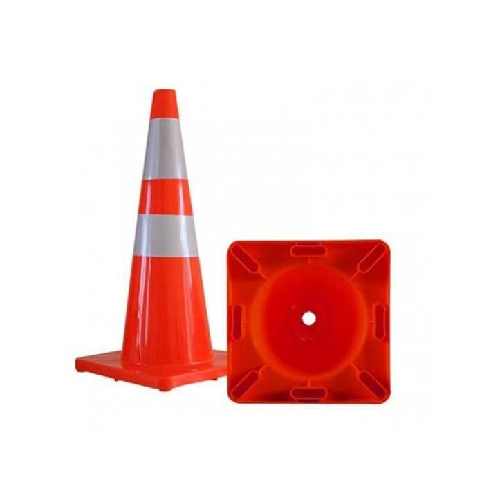 Светлоотразителни конуси паркинг път строителен обект