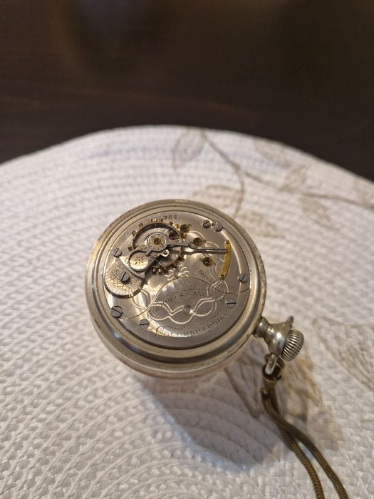 Уникален антикварен американски джобен часовник Columbia Watch Co