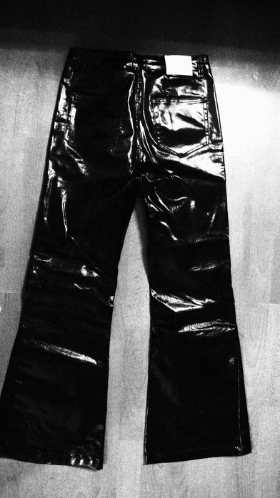 Rick owens heavy waxed джинсы