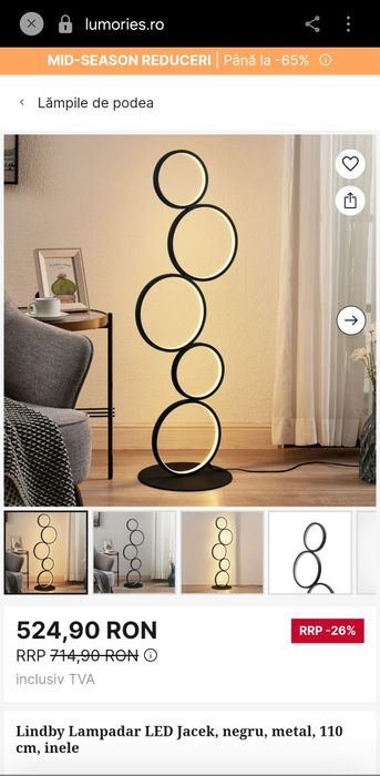Lampa led de podea