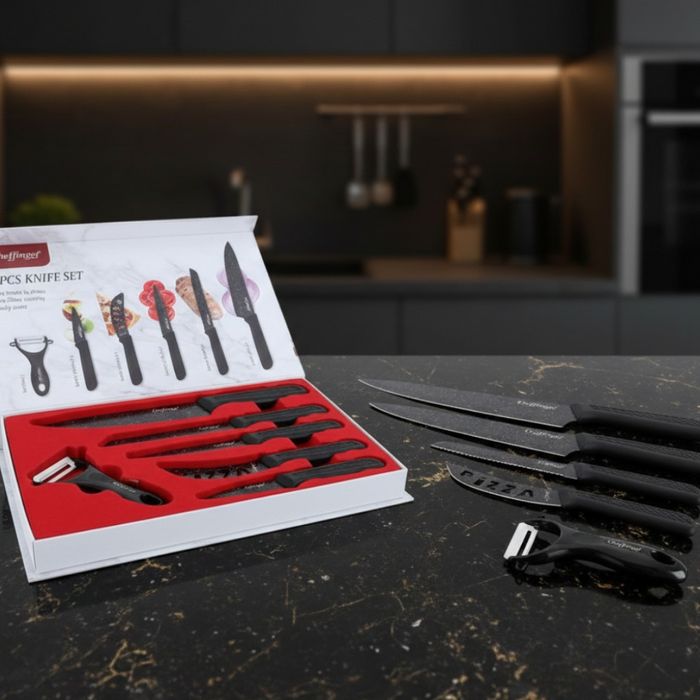 Комплект кухненски ножове – Cheffinger CF-MB08 от 6 части