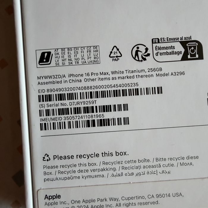 Iphone 16 pro alb 128gb