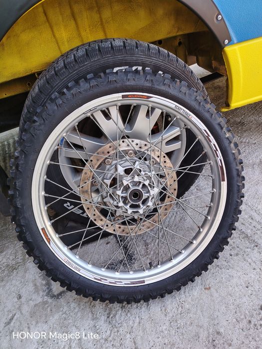 Roată față R21,Yamaha XT 660 R, disc frâna 320mm, cauciuc Michelin 90/90 R21