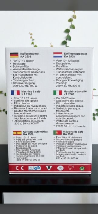 Cafetieră Clatronic cu un pachet de filtre