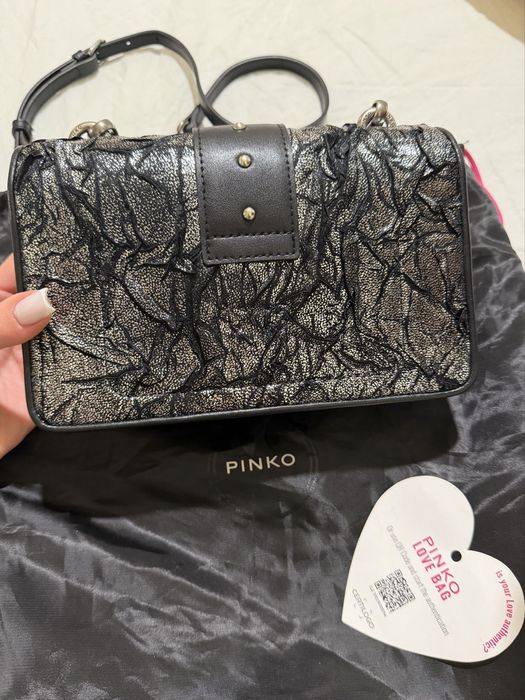 Кожена чанта Pinko Love One Mini