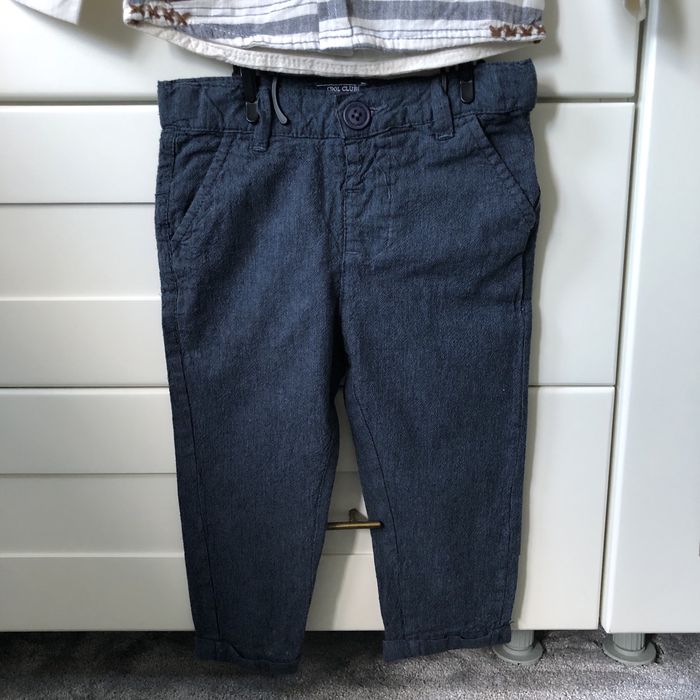 Риза и панталон комлект за момче размер 12/18 месеца