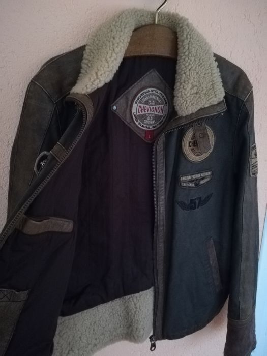 Geaca piele Chevignon L bărbați Aviator