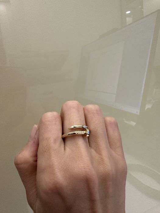 Кольцо золотое литое