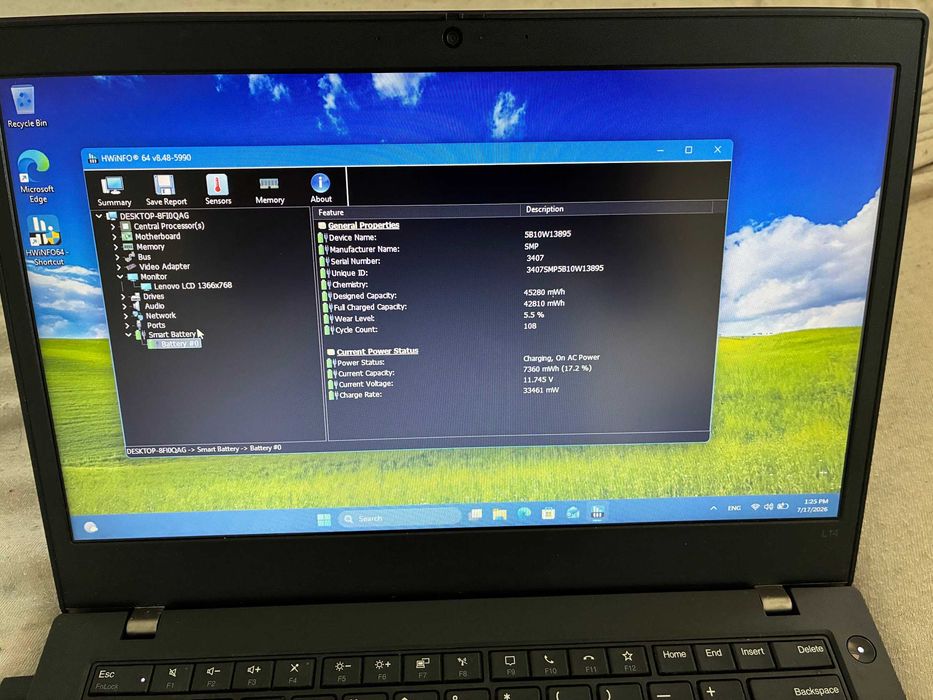 Lenovo L14 - I5 10310U, 8 GB, 256 GB SSD