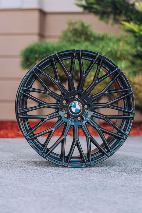 Jante Roti BMW R20 5x112 Black Seria 3 Seria 4 Seria 5 Seria 6 Seria 7 Seria 8 X3 X4 X5 X6 X7 G20 G21 G30 G31 G60 G70 G14 G15 G16 G11 G12 Aliaj Nou