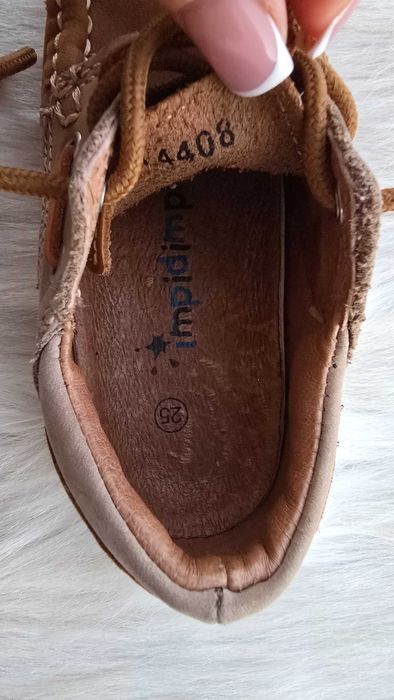 Детски обувки мокасини №25 естествена кожа