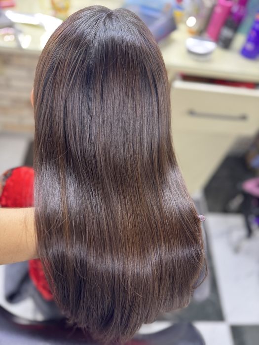 Ранг чикариш кератин боткс соч учун уход