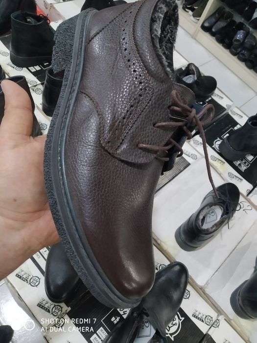 Сапоги мужские  с мехом  из натуральной кожи.Есть доставка