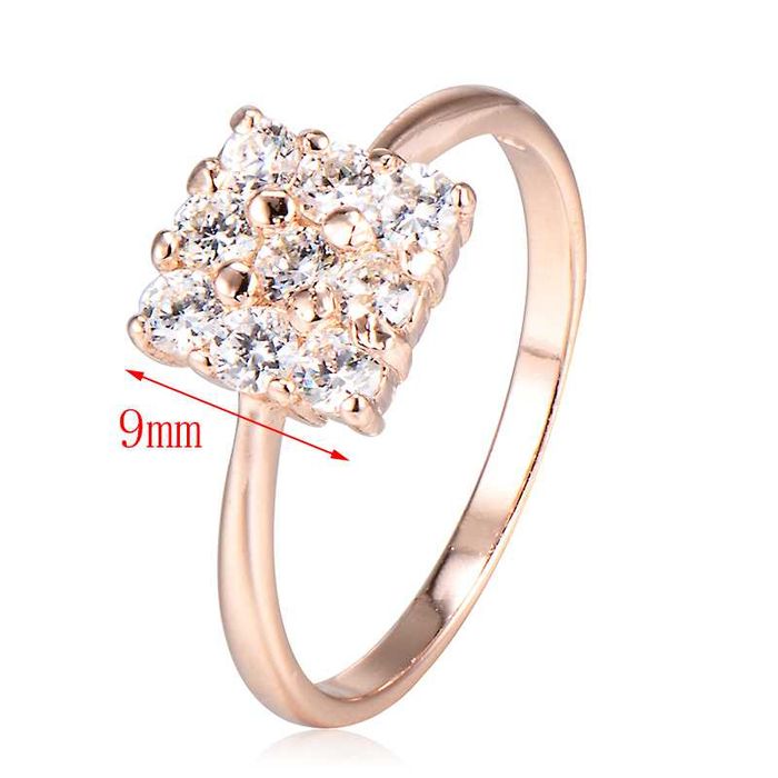 GPR65,inel placat aur 18k,model superb, zirconiu alb fatetat, deosebit