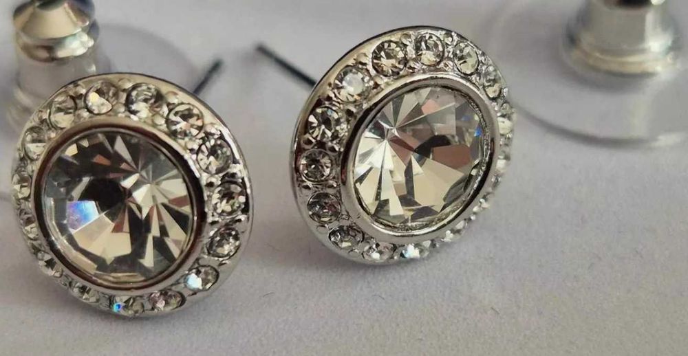 Cercei Swarovski Angelic Argintii - noi, în cutie