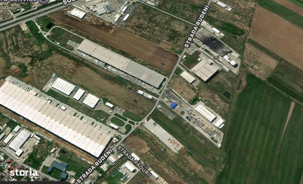 Teren industrial 14.352 mp de vânzare, Chitila-Rudeni, zona dezvoltata