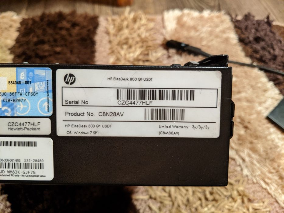 HP EliteDesk 800 G1 USDT ( nu se aprinde)