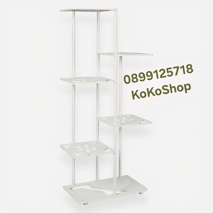 Цветарник - бял, метален