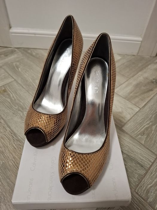 Pantofi dama din piele, Calvin Klein