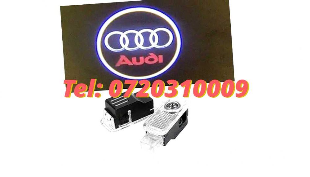 Lumini Usi Audi A1 A3 A4 A5 A6 A7 A8 Q3 Q5 Q7 Logo Proiectoare Dedica