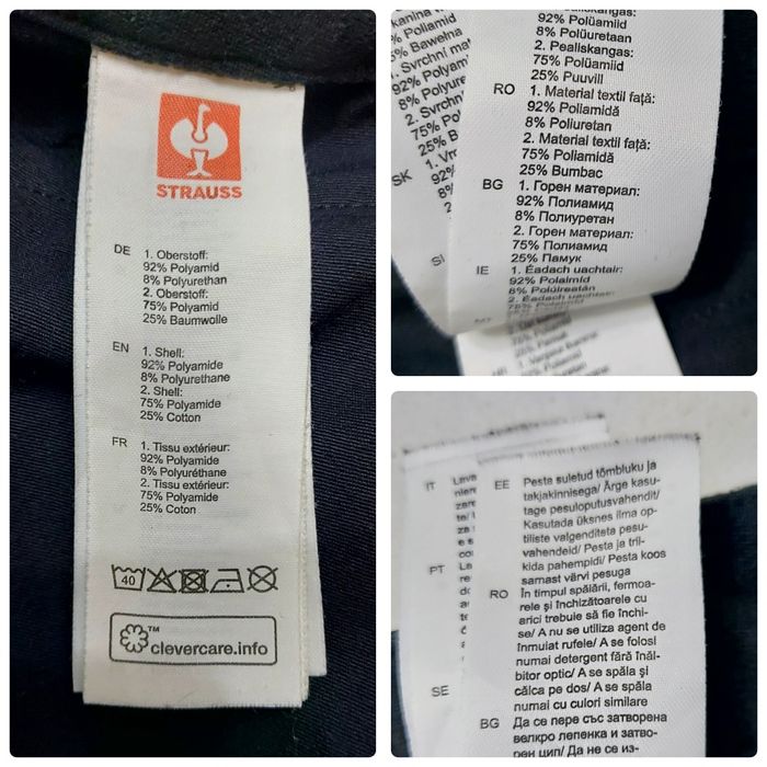 Pantaloni Engelbert Strauss Stretch Cordura, elastici, aerisiri Nr. 58
