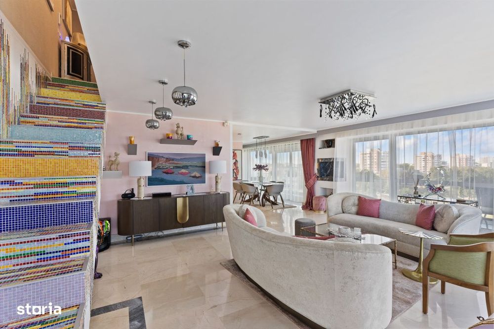 Penthouse pe 2 niveluri | vedere frontala la mare 180° | Faleza Nord