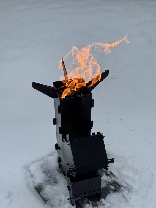 Sobă rachetă exterior | Oțel 3 mm | Demontabilă | Producător