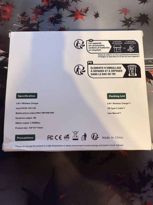 Incarcator wireless 3 in 1