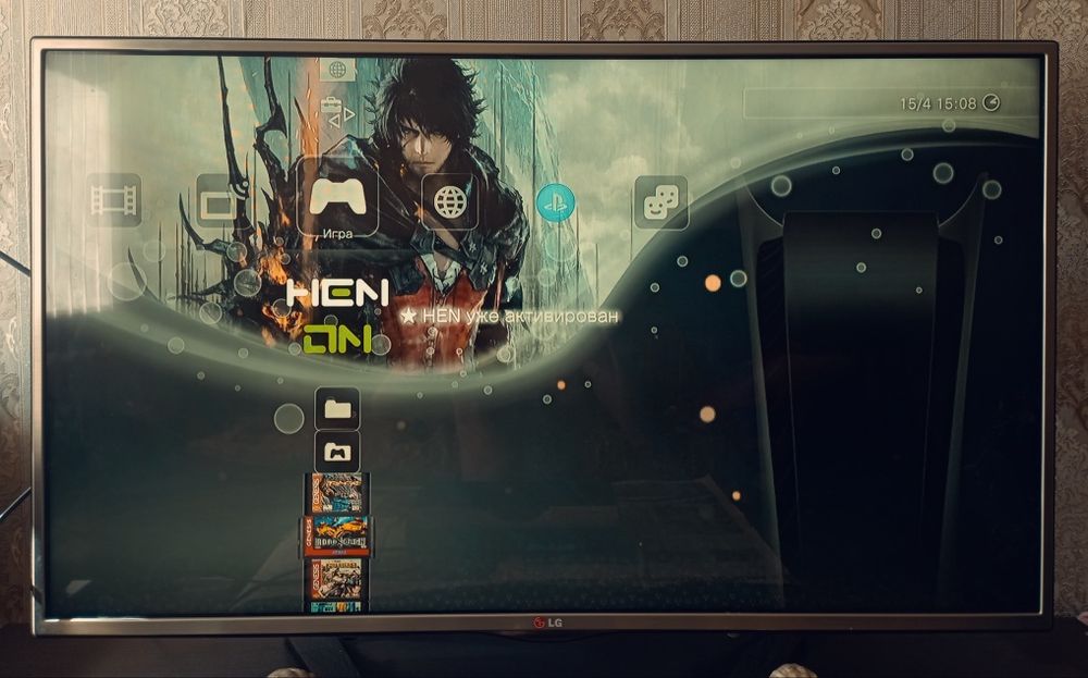 PS3 Super Slim 500Gb, 76игр, Hen