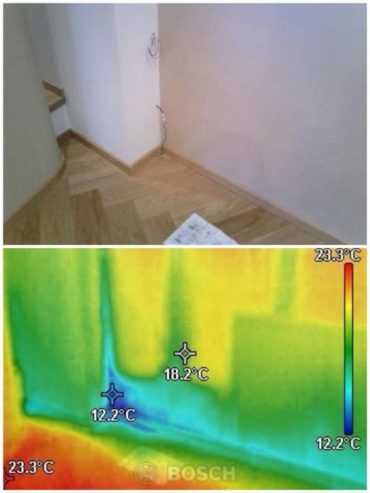 Термокамера - откриване на скрити течове