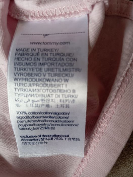 Tricou Tommy Hilfiger x 2,culoare roz, mărimi XS și M