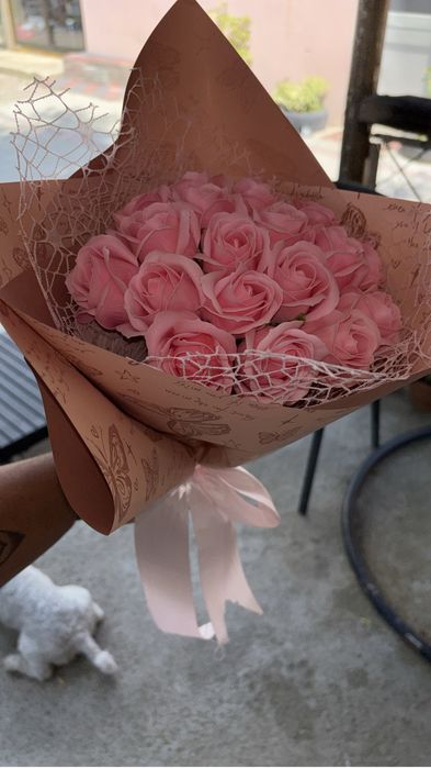 Buchet trandafiri de sapun