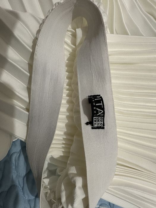 Белая гормошка юбка