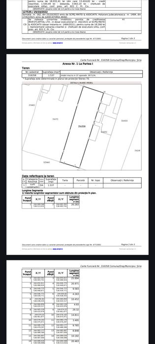 Teren intravilan, in localitatea Mâsca, comuna Șiria, loc de casa.